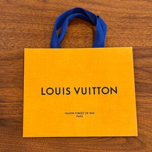 Louis Vuitton Shopping Bag - Orange with Blue Handles